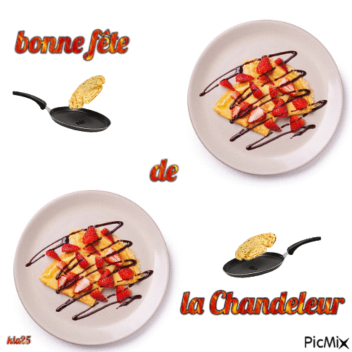crêpes aux fraises - Бесплатный анимированный гифка