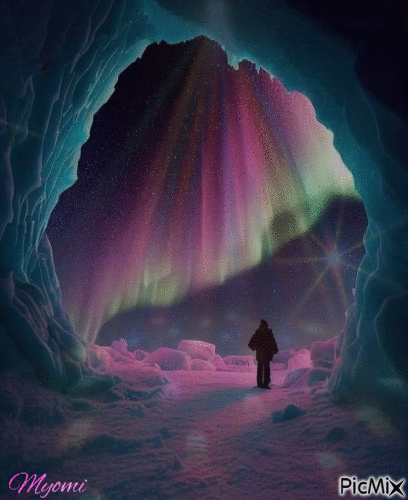 aurore boreale - GIF animé gratuit