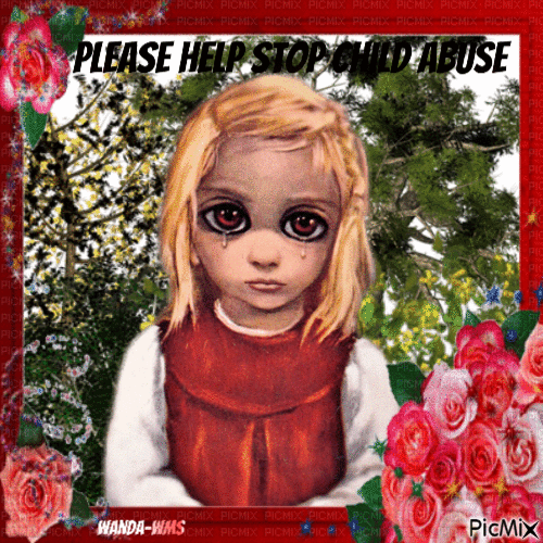 Please help stop child abuse - Animovaný GIF zadarmo