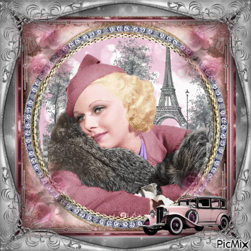 Jean Harlow, actrice américaine - Free animated GIF