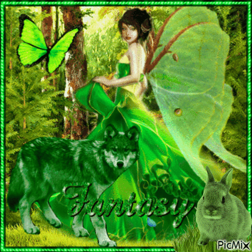 Fairy in the Forest - GIF animé gratuit