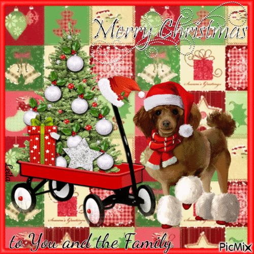 Merry Christmas to You and the Family - Besplatni animirani GIF