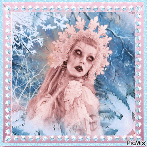 Gothic Winterfrau - GIF เคลื่อนไหวฟรี