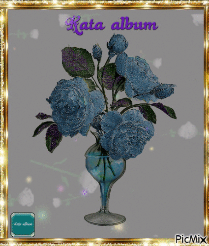 kék rózsák - 無料のアニメーション GIF