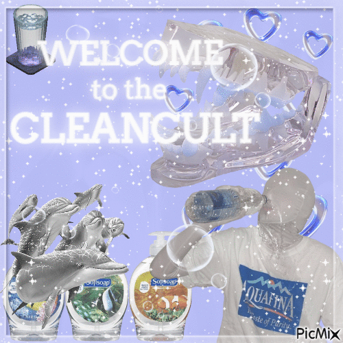 welcome to the cleancult - GIF animasi gratis
