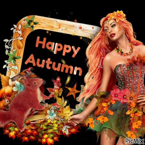 Happy Autumn - GIF animé gratuit