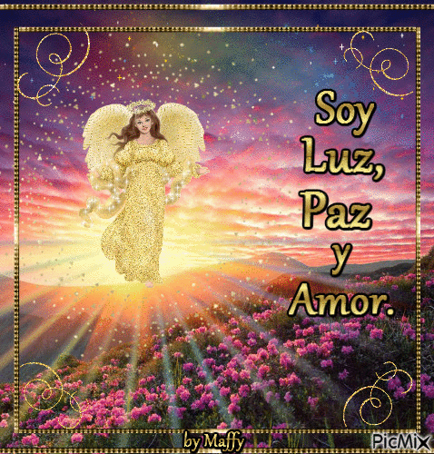 Soy Luz,Paz y Amor - Безплатен анимиран GIF