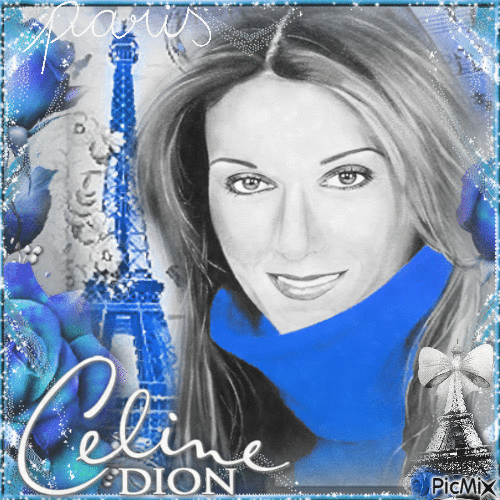 Céline Dion in Paris - Бесплатный анимированный гифка