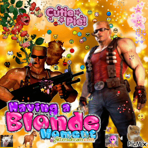 duke nukem forever was just one really long blonde moment - Free animated GIF