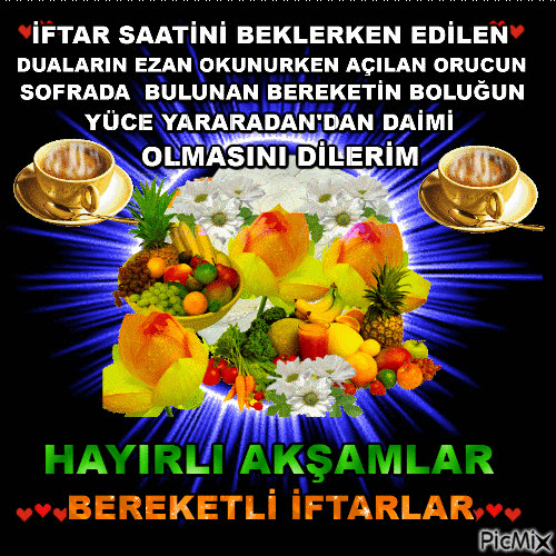 HAYIRLI İFTARLAR - Бесплатный анимированный гифка