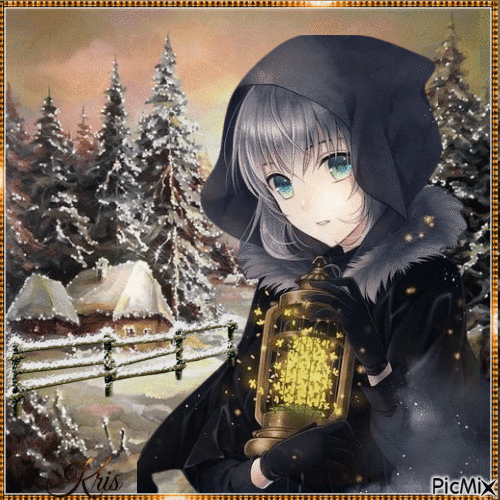Manga en hiver - Ilmainen animoitu GIF