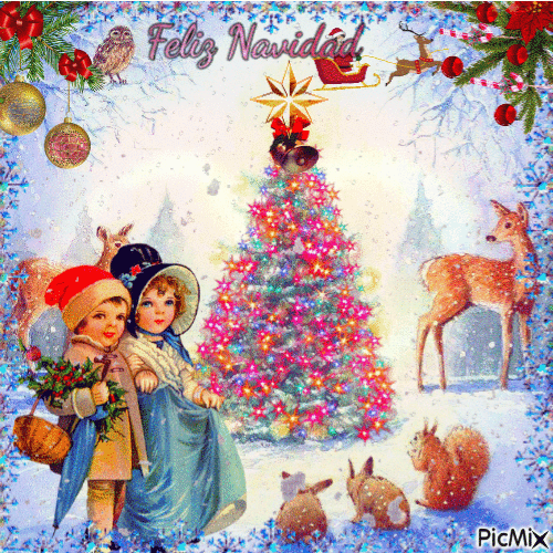 Picmix!!Feliz Navidad Amig@s!! - Безплатен анимиран GIF