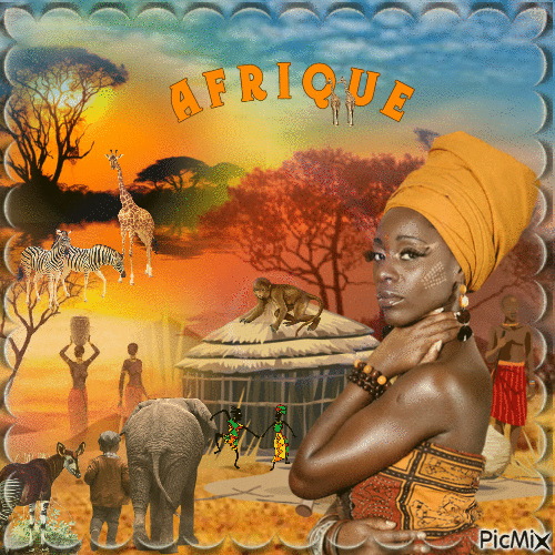 Soirée en Afrique - Animovaný GIF zadarmo