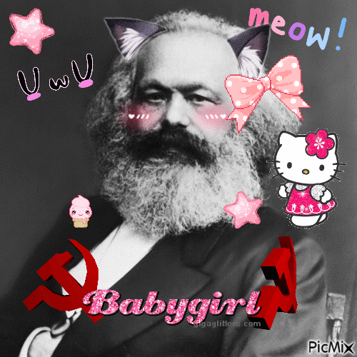 Karl Marx babygirl - Gratis animeret GIF