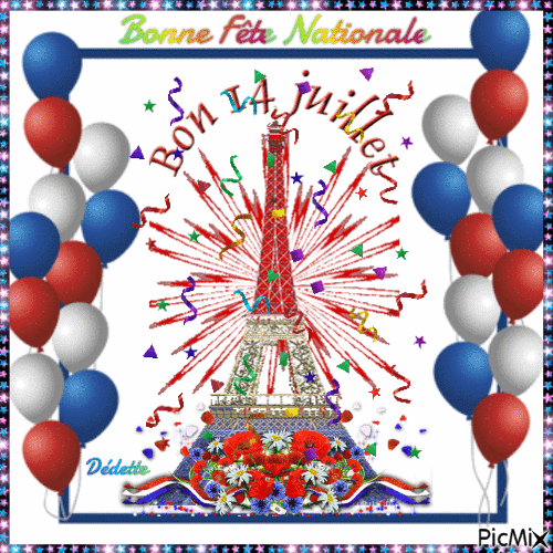Bonne Fête Nationale - Безплатен анимиран GIF