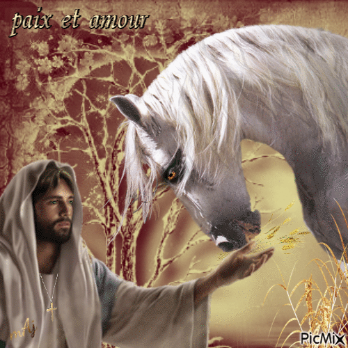 Concours "Cheval avec Jésus" - Free animated GIF