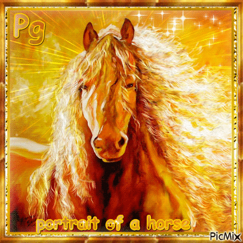 portrait of a horse - Δωρεάν κινούμενο GIF