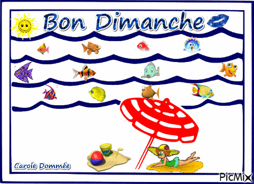 bon dimanche - Бесплатный анимированный гифка