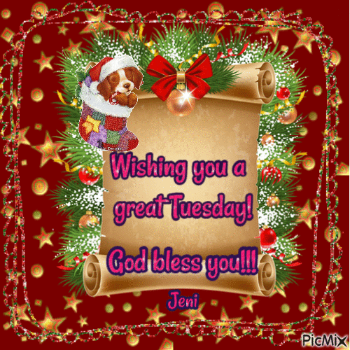 Wishing you a great tuesday - Free animated GIF