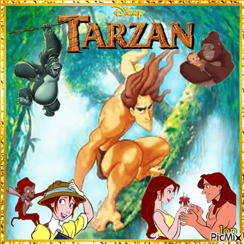 Tarzan - GIF เคลื่อนไหวฟรี