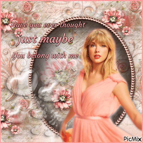 Taylor Swift Lyrics in Pink - GIF animasi gratis