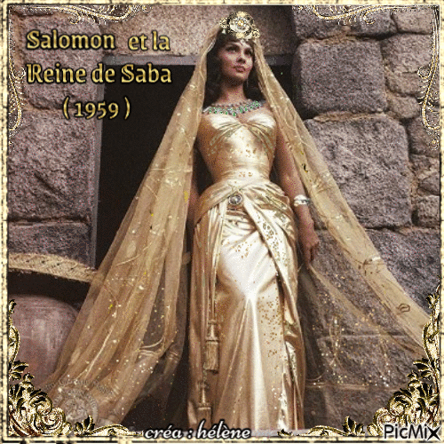 Gina Lollobrigida dans Solomon & Sheba - 免费动画 GIF