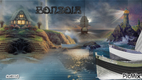 Bonsoir - Ingyenes animált GIF