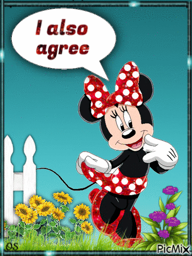 Minnie Agrees - Zdarma animovaný GIF
