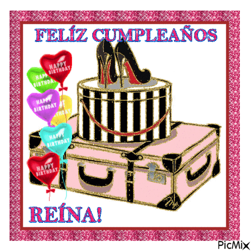 Feliz cumpleaños reína - Бесплатный анимированный гифка