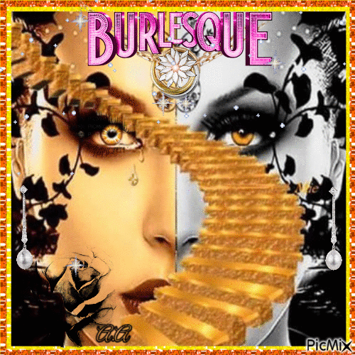 Jolie Burlesque Black & Gold - 無料のアニメーション GIF