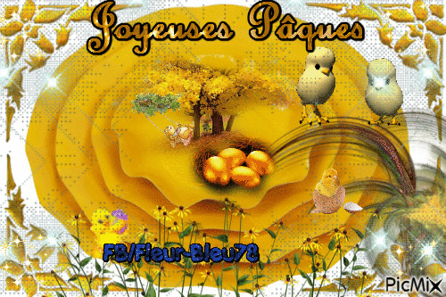 joyeuses paques - 無料のアニメーション GIF