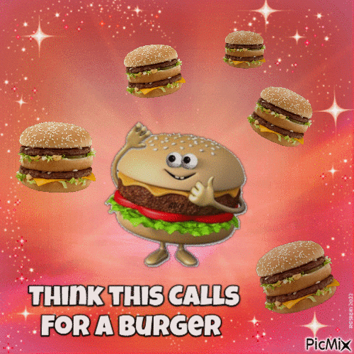 Burger time - GIF animasi gratis