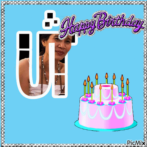 happy birthday Be ut - Zdarma animovaný GIF