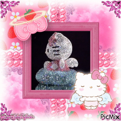 {♥}Angelic Hello Kitty{♥} - Darmowy animowany GIF