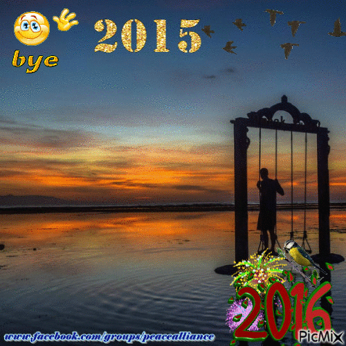 Bye 2015 - Безплатен анимиран GIF