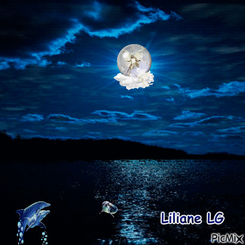 Pleine lune du lundi 14 Novembre, lol - Darmowy animowany GIF