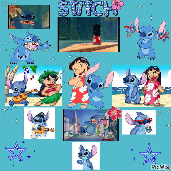 stitch - GIF animasi gratis