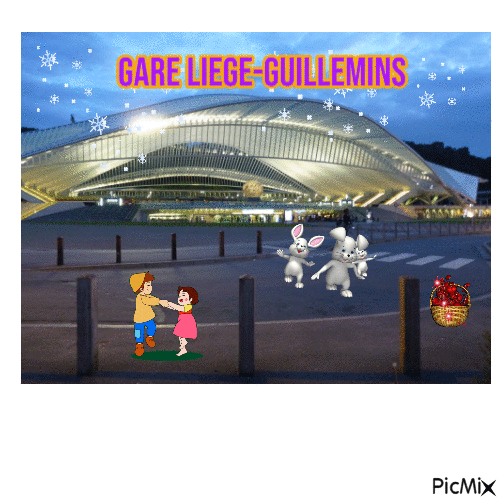 LIEGE ( GARE DES GUILLEMINS ) - Free animated GIF