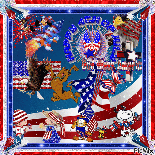 Happy 4th of July 2020 - GIF animate gratis