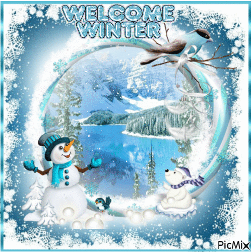 welcome winter - Bezmaksas animēts GIF