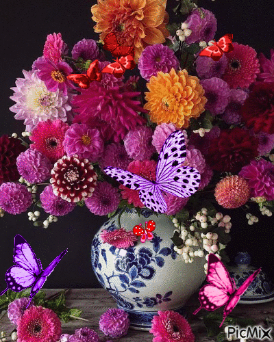 Bouquet printanier - Ilmainen animoitu GIF