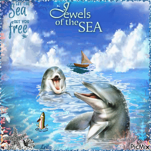 Jewel of the sea. Let the sea set you free - 無料のアニメーション GIF