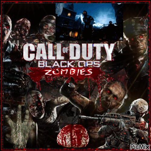 Call of Duty: Black Ops: Zombies - Бесплатный анимированный гифка