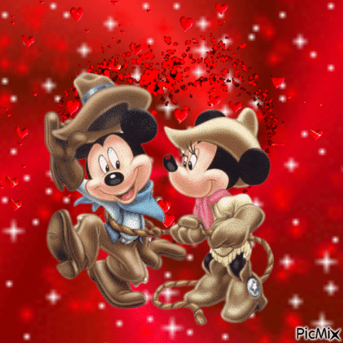Mickey x Minnie - GIF animé gratuit