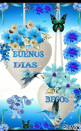 BUENOS DIAS. BESOS - 無料のアニメーション GIF