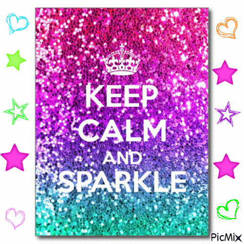 keep calm and sparkle - Gratis geanimeerde GIF