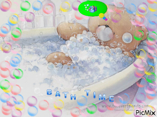 Bath Time - Бесплатный анимированный гифка
