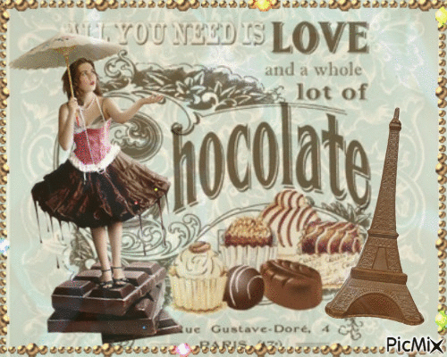 Chocolate Paris - GIF animate gratis