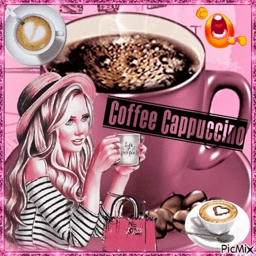 Coffee Cappuccino - GIF animado grátis