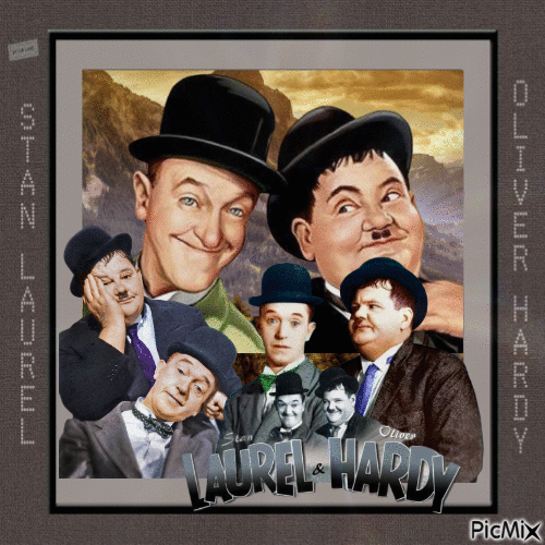 Laurel & Hardy - Bezmaksas animēts GIF